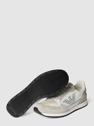 Emporio Armani Sneakers met contrastgarnering Wit - 4