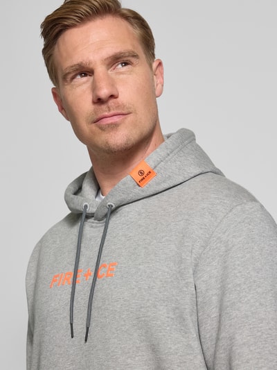 FIRE + ICE Hoodie met logo, model 'COVELL' Lichtgrijs - 3
