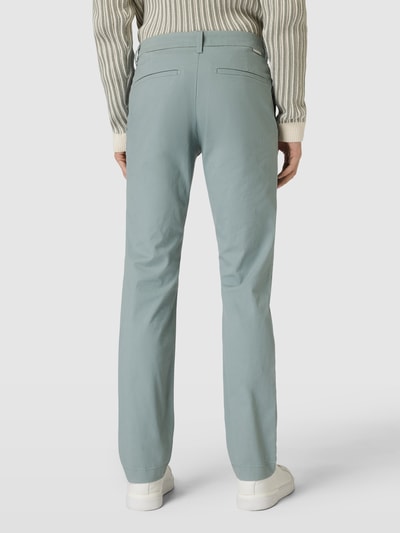 Tom Tailor Regular fit chino met paspelzakken Lichtgroen - 5