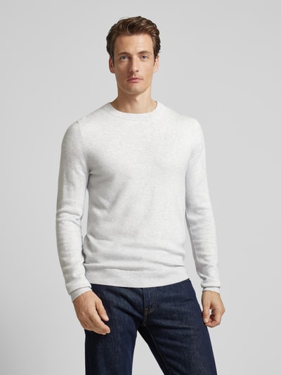 MCNEAL Gebreide pullover met ronde hals Steengrijs gemêleerd - 4