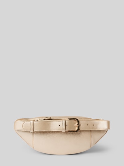 Liu Jo White Bauchtasche mit Label-Detail Modell 'MANHATTEN' Gold 4