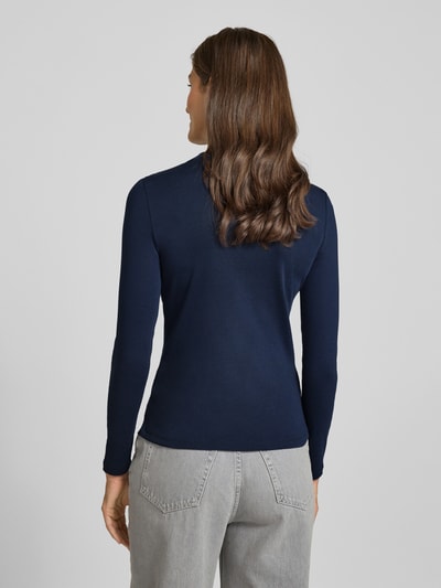 Christian Berg Woman Bluzka z długim rękawem ze stójką Ciemnoniebieski 5