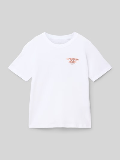 Jack & Jones T-shirt z nadrukiem z napisem model ‘RACAPULCO’ Biały 1