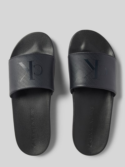 CK Calvin Klein Slides mit Label-Print BLACK 3