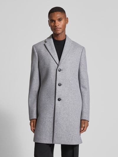 MCNEAL Mantel aus Woll-Mix mit Reverskragen Hellgrau 4