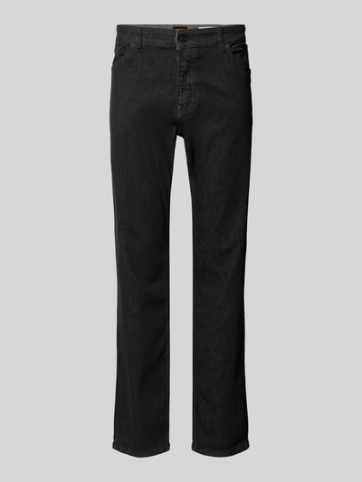 BOSS Orange Straight Fit Jeans mit Gabardine-Optik Black 1