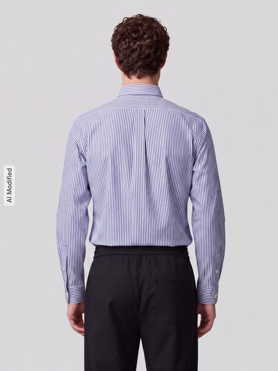 Polo Ralph Lauren Koszula casualowa o kroju slim fit z mieszanki bawełny Granatowy 5