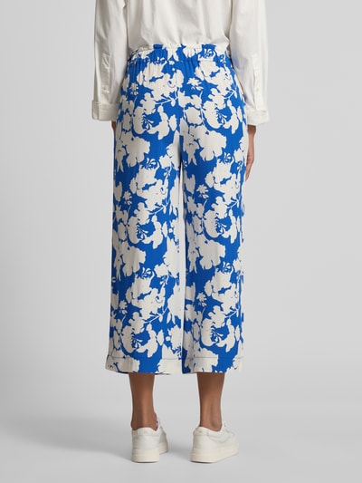 Christian Berg Woman Kuloty z wiskozy z wpuszczanymi kieszeniami i elastycznym pasem Królewski niebieski 5