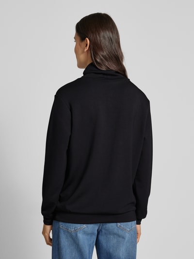 Soyaconcept Sweatshirt met opstaande kraag en tunnelkoord, model 'BANU' Zwart - 5