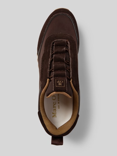 Marc O'Polo Sneakersy niskie z welurowej skóry bydlęcej Ciemnobrązowy 3