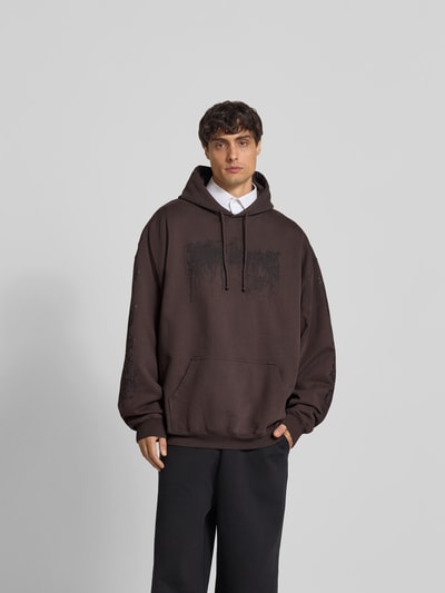 VETEMENTS Oversized Hoodie mit Kapuze Mittelbraun 4