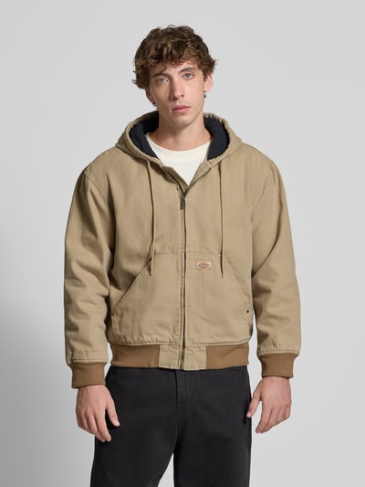 Dickies Jacke mit Kapuze und Label-Detail Modell 'HILHAM HOODED' Beige 4
