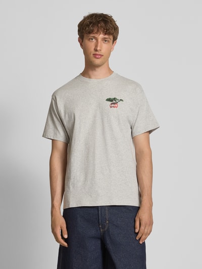 Levi's® T-Shirt mit Label-Print Hellgrau Melange 4