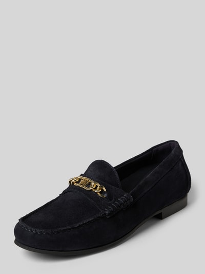 Tommy Hilfiger Loafer aus echtem Rindsvelours Dunkelblau 1