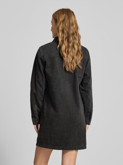 Noisy May Sukienka jeansowa z wykładanym kołnierzem model ‘NEW SIGNE’ Czarny 5