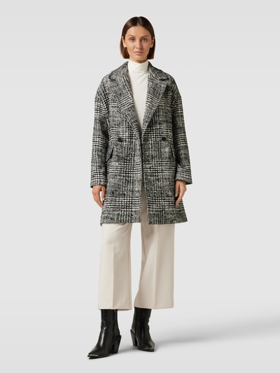 Pennyblack Lange jas in bouclélook, model 'NORDICO' Zwart - 1
