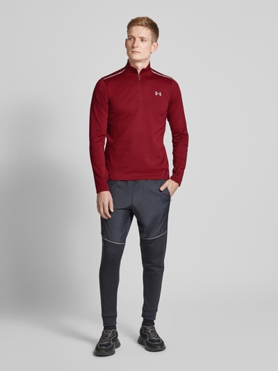 Under Armour Sweatshirt mit Label-Print Modell 'Vanish' Dunkelrot 1