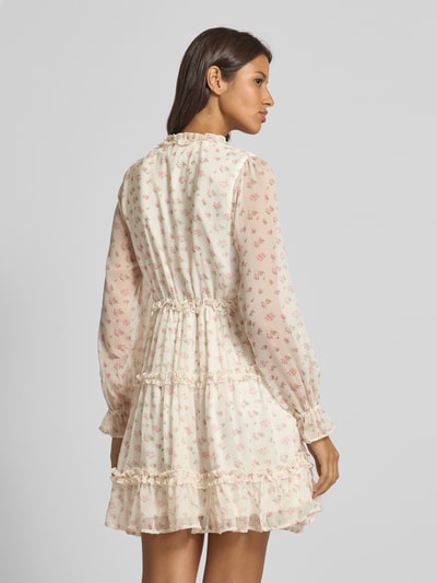 VERO MODA Tailliertes Minikleid mit Volants Modell 'SMILLA' Offwhite 5