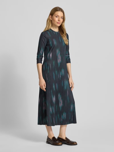 Jake*s Casual Midikleid mit Plisseefalten Black 1