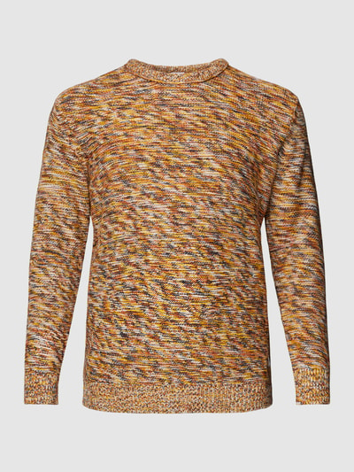 Jack & Jones Plus PLUS SIZE gebreide pullover met ronde hals, model 'ASH' Mosterdgeel - 2