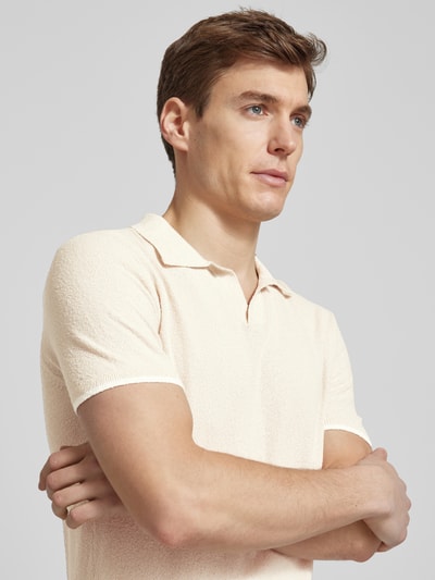 Antony Morato Slim Fit Poloshirt mit V-Ausschnitt Beige 3