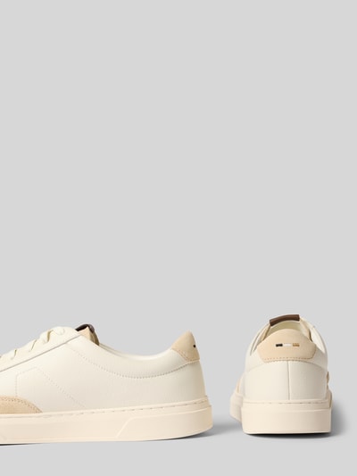 BOSS Sneaker aus echtem Leder Modell 'Kieran_Tenn' Weiss 2