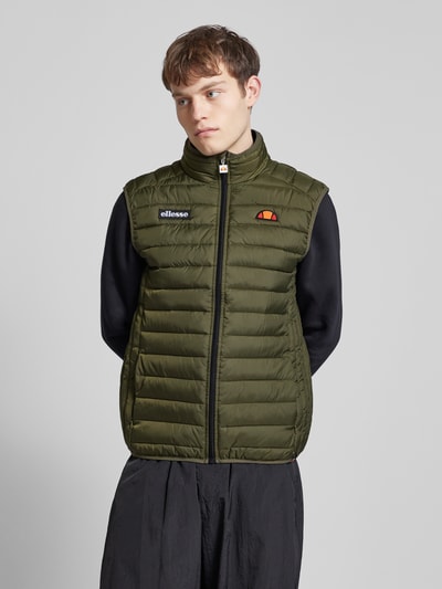 Ellesse Bodywarmer met labelpatches, model 'BARDY' Olijfgroen - 4