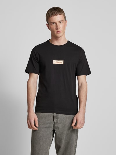 Jack & Jones T-Shirt mit Rundhalsausschnitt Modell 'JORSPLIT' Black 4