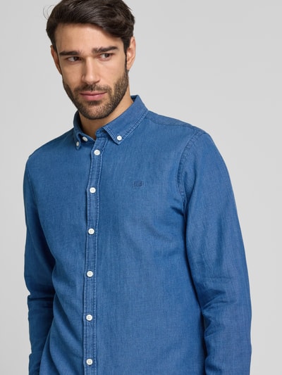 Casual Friday Freizeithemd mit Knopfleiste Modell 'HAMILTON' Blau 3