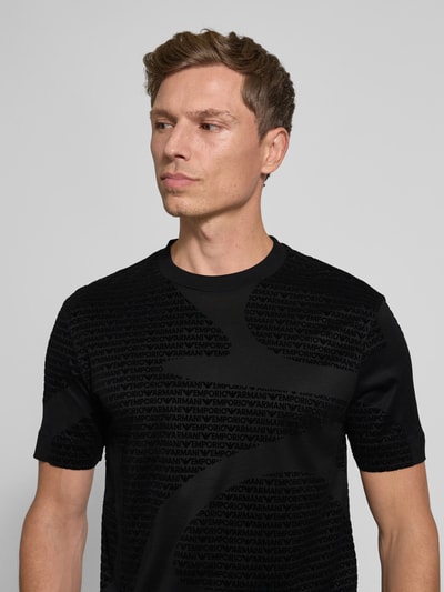 Emporio Armani T-Shirt mit Rundhalsausschnitt Black 3