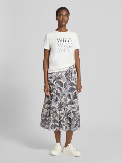 comma Spódnica midi z efektem stopniowania Szaroniebieski 1