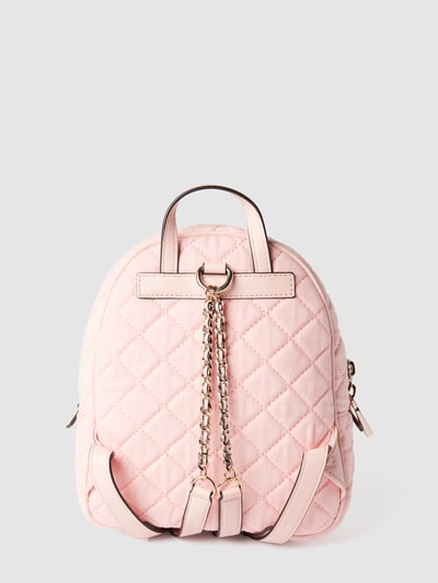 Guess Rucksack mit Steppnähten Rose 4