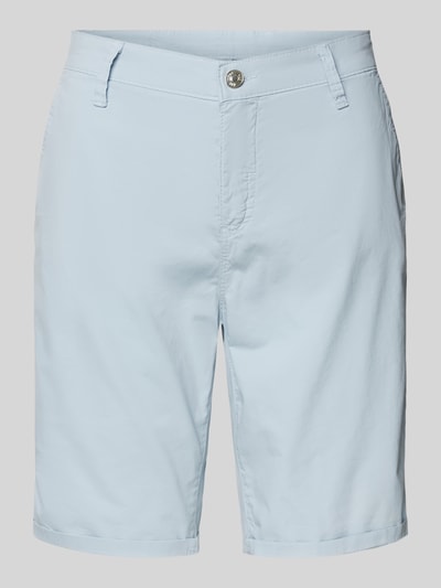 MAC Regular Fit Bermudas mit Paspeltaschen am Gesäß Hellblau 2