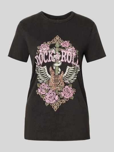 Only Regular fit T-shirt van puur katoen, model 'LUCY'  - 2