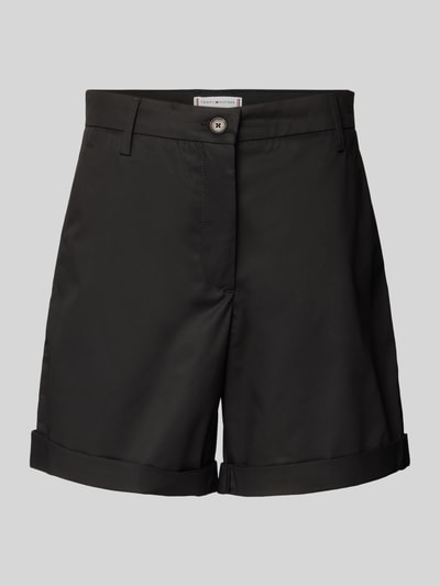 Tommy Hilfiger Flared Chino-Shorts mit Gesäßtaschen Modell 'CO BLEND' Black 2