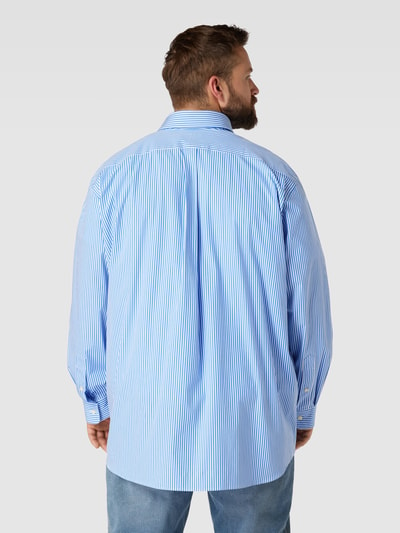 Polo Ralph Lauren Big & Tall PLUS SIZE vrijetijdsoverhemd met streepmotief Lichtblauw - 5