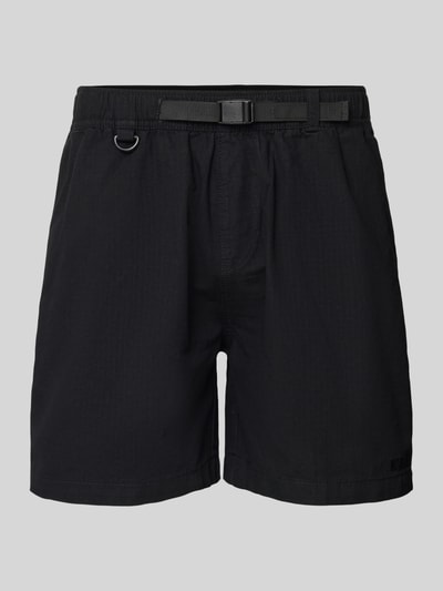 WOODBIRD Relaxed Fit Shorts mit Gürtel Modell 'Choi' Black 2