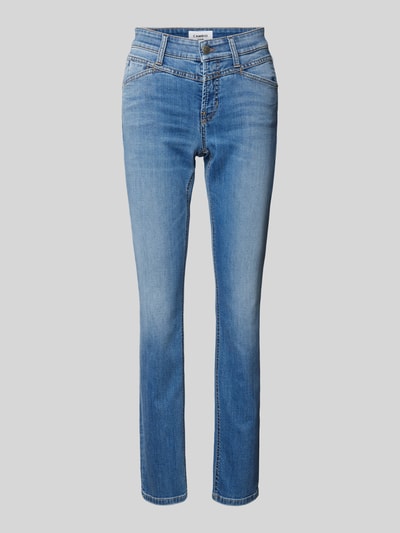 Cambio Slim Fit Jeans mit Ziernähten Modell 'PARLA SEAM' Hellblau 2