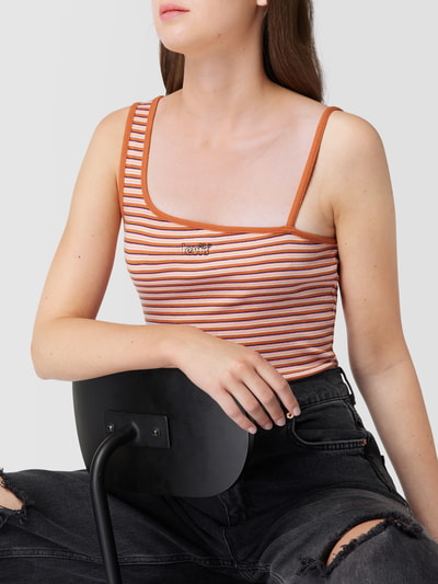 Levi's® Crop Top im One-Shoulder-Design Rostrot 3