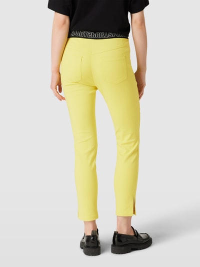 Marc Cain Stoffen broek met labeldetail Geel - 5