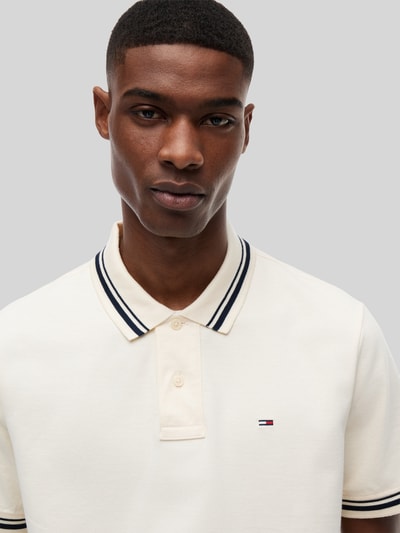 Tommy Jeans regular fit poloshirt van puur katoen Zand - 3