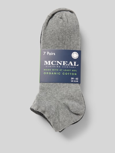 MCNEAL Socken mit Label-Print im 7er-Pack Graphit Melange 3