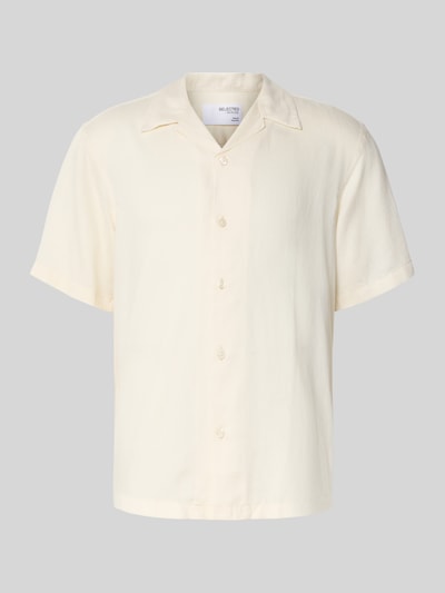 SELECTED HOMME Regular fit vrijetijdsoverhemd van een mix van lyocell en linnen, model 'REGNOA' Offwhite - 2