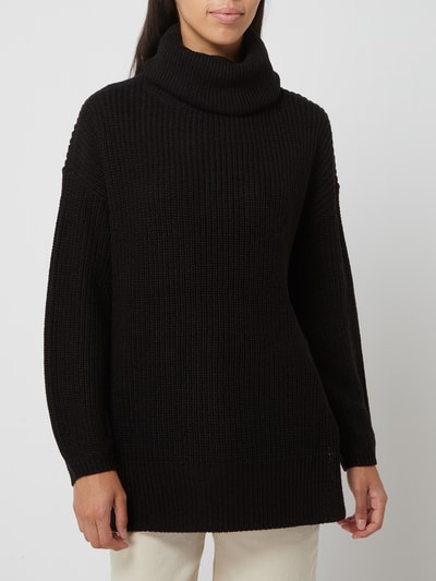 Vero Moda Rollkragenpullover mit Rippenstruktur Modell 'Sayla' Black 4