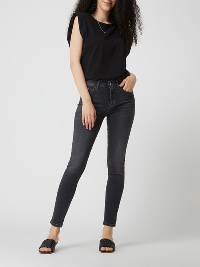 Liu Jo White Skinny Fit High Waist Jeans mit Stretch-Anteil  Mittelgrau 1