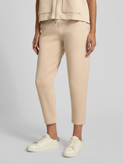 Christian Berg Woman Cropped Sweatpants mit elastischem Bund und Eingrifftaschen Mud 4