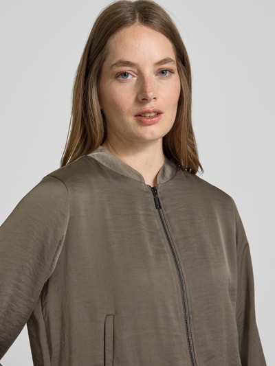 comma Blazer mit Reißverschluss Oliv 3