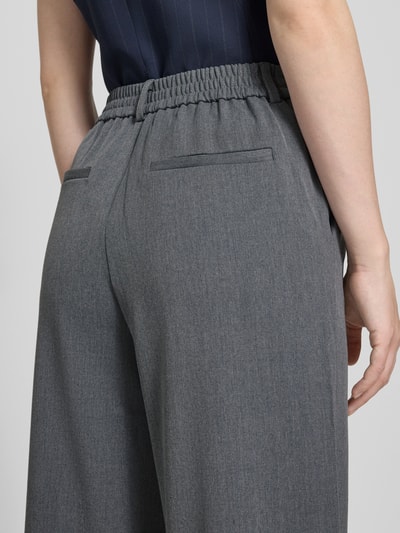 Vila Stoffhose mit elastischem Bund Modell 'VIVARONE' Mittelgrau 3