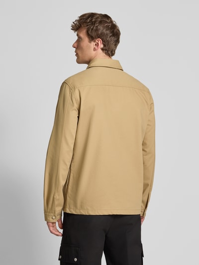 HUGO Hemdjacke mit Knopfleiste Modell 'Epoldo' Beige 5