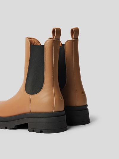 Anine Bing Chelsea Boots aus Leder-Mix Camel 3